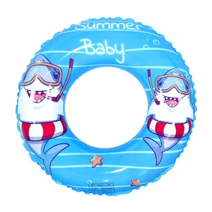 Hot đa kích thước động vật Cá mập bơi ống phao Nàng Tiên Cá Donut hồ bơi Float Ống Inflatable bơi vòng cho trẻ em