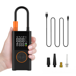 Kép hiển thị kỹ thuật số 17mm Điện máy bơm không khí không dây lốp Inflator 1800mAh * 2 ABS Chất liệu 150PSI xách tay lốp Inflator Bộ nhớ - Product Image 4