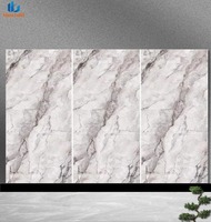 Baldosa de Piedra Sinterizada Pulida con Vetas Grises Niebla de Diseño Moderno de 1600x3200 mm para Paredes, Pisos, Piscinas, Comedores, Antideslizante