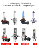 Nuevo Diseño A21 Bombilla LED para Faros Delanteros de Coche 52W 5200LM Canbus IP68 9005 H4 H7 H11 Plug and Play 12V Sistema de Iluminación para Coche con Ventilador de Alta Velocidad