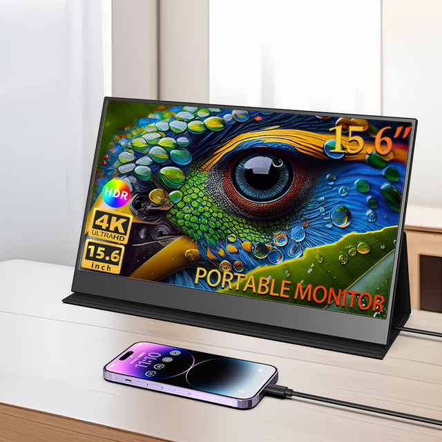 Portable IPS UHD 4K Portable Monitor Touch Screen USB Display Gaming Monitor for Laptop