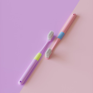 Cepillo de dientes de cerdas suaves, paquete de 5, cabezal pequeño, colorido, cepillo de dientes manual para adultos, para uso doméstico - Product Image 4