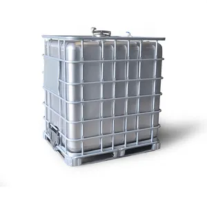 Chinese supplier 1000 liter plastic container ibc tank for chemical storage with steel frame