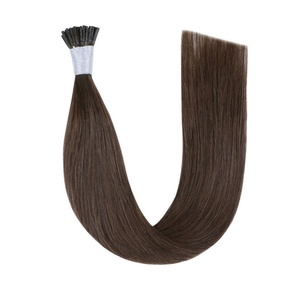 Extensiones de Cabello con Queratina Brasileña Pre-Adheridas FH I Tip # Extensiones de Cabello Ruso con Punta I, 60 Cabellos Alineados, Doble Trama - Product Image 2