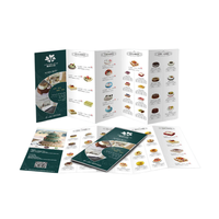 Brochure pliée publicitaire couleur imprimée offset format A3 A4 A5, prix d'usine en gros