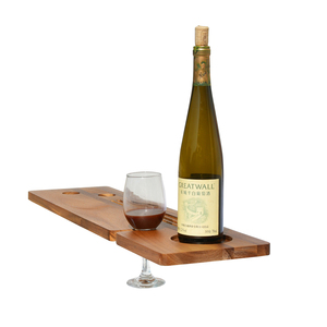 Youlike Bamboo Bath Caddy Tray for a Home Spa Experience Fits Most With <b>Wine</b> <b>Glass</b> <b>Holder</b> and Book Stand - Product Image 5