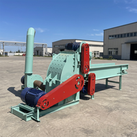 Broyeur de bois mobile, déchiqueteuse, concasseur, moulin à marteaux pour la production de sciure de bois et de branches
