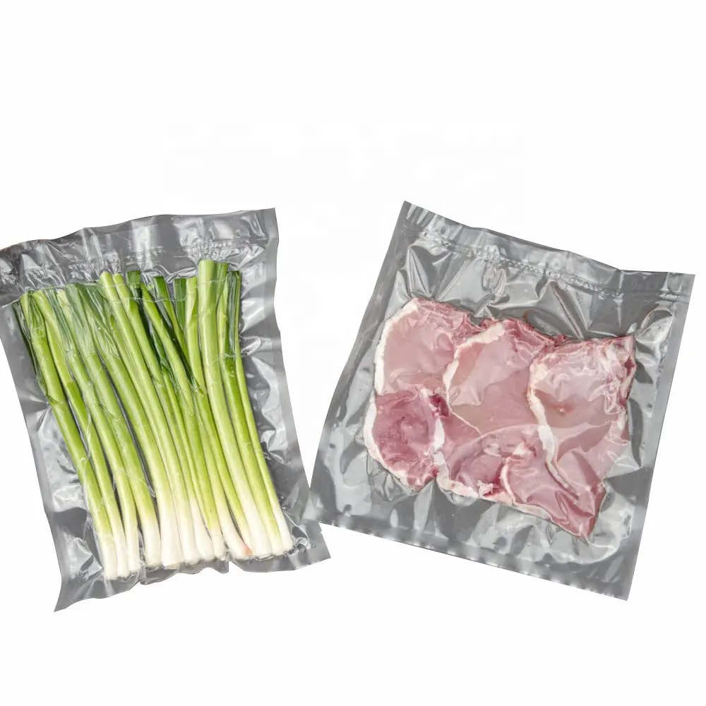 transparent plastic vacuum food packaging bag