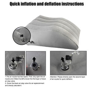 <span class=keywords><strong>Gonflable</strong></span> Genou Coussin Élévation Jambe Oreillers Voyage <span class=keywords><strong>Camping</strong></span> Dormir Wedge Oreiller Genou Coussin Gonfleur - Product Image 4