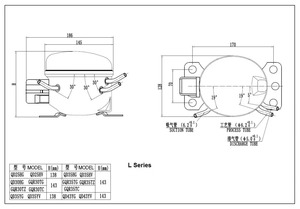 <span class=keywords><strong>Compresseur</strong></span> pour réfrigérateur QD35YG V série R600a, pièce de remplacement - Product Image 5