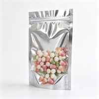 Sachet refermable de qualité alimentaire avec fenêtre transparente pour bonbons gélifiés et snacks