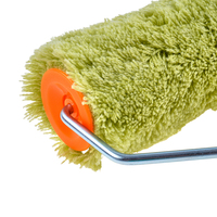 Nouveau et populaire : Kit de rouleaux de peinture vert de 9 pouces pour vente directe, comprenant un rouleau de peinture et un rouleau de nettoyage