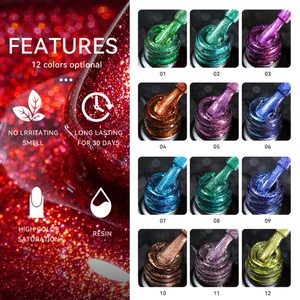 JTING Nouvelle Tendance 12 Couleurs Vernis à Ongles Gel Magnétique Effet Œil de Chat Caméléon 9D Réfléchissant 15ML en Bouteille OEM Marque Privée - Product Image 5