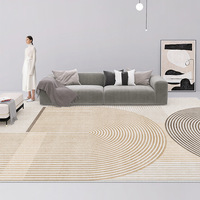 Style japonais peau d'agneau imitation cachemire tapis de sol salon chambre tapis baie vitrée antidérapant résistant à la saleté en gros