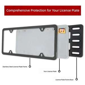 Usa License Plate <b>Frame</b>,US Standard Combination License Plate <b>Frame</b>,License Plate Base Kit - Product Image 2