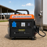 BISON(CHINA) 12V 650W 750W 950W Kleiner Tragbarer Mini-Benzinmotor-Generator Manueller Start AC Einphasig 50Hz für den Außenbereich