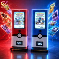 Máquina Expendedora Inteligente de Tarjetas Coleccionables Pokémon con Pantalla Táctil de 32 Pulgadas y Control en Línea para la Venta de Paquetes y Cajas de Tarjetas Coleccionables