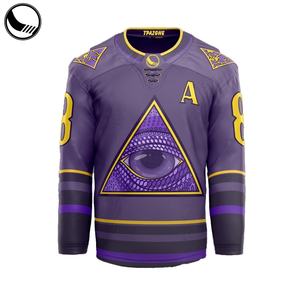 Maillots de hockey sur glace personnalisés BETHERIVAL, motif de couture par sublimation - 100% polyester, séchage rapide, impression par sublimation totale - Product Image 3