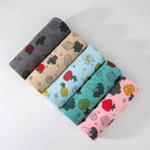 Chiffon de nettoyage imprimé en microfibre pour la cuisine, facile à déchirer, sans taches, chiffons à vaisselle multi-usages, rouleaux de serviettes en microfibre anti-poussière - Product Image 6