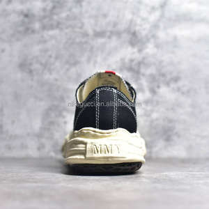 Zapatillas de Lona de Lujo de Diseñador para Hombre, Modelo Mmy Low Canvas Black, Zapatillas de Lona de Lujo de Diseñador Mason Mihara YASUHIRO - Product Image 5