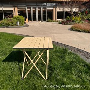 โต๊ะพับ 47x51x50 ซม. สีขาวงาช้าง สำหรับตั้งแคมป์ปิกนิกกลางแจ้ง - Product Image 4