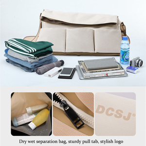 Wet Dry Separation Fitness Gym <b>Bag</b> Outdoor Luggage Duffel Business Trip Travel <b>Training</b> Weekender Polyester Lining <b>Bag</b> - Product Image 5