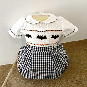 Ropa de Bebé para Halloween al por Mayor, Mono con Estampado para Bebés Recién Nacidos, Ropa para Niños Pequeños, Cuello Redondo, Mangas Cortas, 100% Algodón Transpirable - Product Image 1