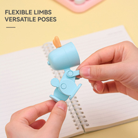 Lampe de chevet pliable et réglable, avec angle d'orientation polyvalent, pose et disposition personnalisables, compagnon de chambre, veilleuse lapin