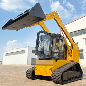 Precio al por mayor de fábrica Mini cargador Quitanieves Track <span class=keywords><strong>Loader</strong></span> Skid Steer Retroexcavadora - Product Image 4