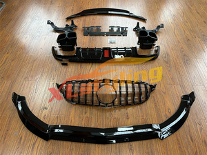 Paraurti Auto in ABS, Splitter Anteriore BRS, Diffusore Posteriore, Griglia GT, Spoiler PSM per <span class=keywords><strong>Mercedes</strong></span> W205 <span class=keywords><strong>C205</strong></span> 15-17 - Product Image 3