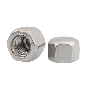 Tuercas Hexagonales de Cabeza Baja M3 M4 M5 M6 de Acero Inoxidable SS SUS AISI ANSI 304 316 316L A2 A4 70 80, Tuerca de Cabeza Hexagonal Abombada DIN917 - Product Image 1