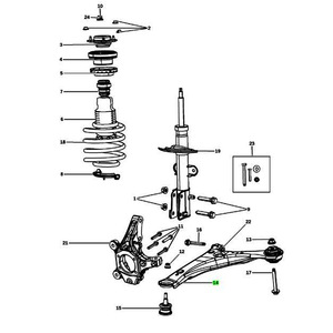 แขนควบคุมด้านหน้าสำหรับ Dodge Grand caravan 2008-2020ระบบป๋อของ macpherson 4766911AG 4766910AG - Product Image 4