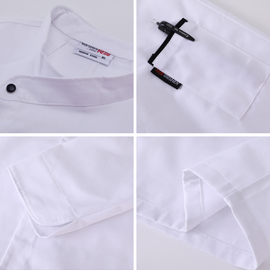 Brandwerend Koksjack Met Logo Keuken Koken Waterdichte Werkkleding Uniform Hotel Restaurant Chef Jas Maat S - Product Image 4