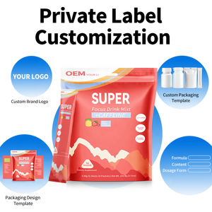 Venta al por mayor: Mezcla de bebida nootrópica Super Focus con Magnesio, Melena de León y Rhodiola. Plazo de entrega rápido, pedido flexible. - Product Image 2