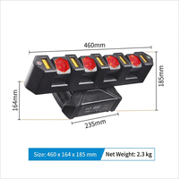 Projecteur de scène LED à 4 têtes mobiles avec stroboscope, RGBW et contrôle DMX512