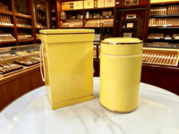 Envío Rápido, Humidor de Cigarros Moderno de Cerámica Cubana y Acero Inoxidable, Tubo de Gran Capacidad para 20 Cigarros, Caja de Regalo para Viaje, Logotipo Personalizado