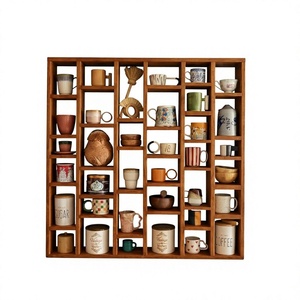 Rustic Wooden Cup <b>Rack</b> Organizer Freestanding Mug Tree for <b>Kitchen</b> Accessories Custom Wooden Cup Holder Display <b>Rack</b> Durable Mug - Product Image 4