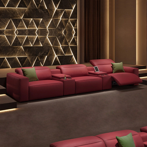 Villa High-End Home Theater Sectional <strong>Sofa</strong> Private Audio-Visual Room Electric Cinema Hall <strong>Function</strong> Luxury <strong>Sofa</strong> - Product Image 3