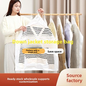Bolsa de Almacenamiento <span class=keywords><strong>al</strong></span> Vacío Colgante a Prueba de Polvo con Bomba, Material PETPE, <span class=keywords><strong>para</strong></span> Organizar <span class=keywords><strong>Ropa</strong></span> y Chaquetas - Product Image 3