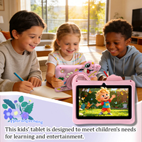 YPORANGE Tablet Dinosaurus 7-Inci untuk Anak-Anak IPS 1024*600 Quad Core MTK6737 3GB+32GB Penyimpanan Android 9 2MP+2MP Wi-Fi Baru