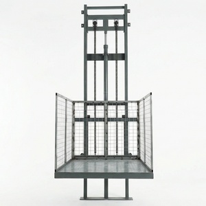 24v Güvenlik Kontrolleri ile Hidrolik Ev Tipi Yük Asansörü 1000x1000mm Tabla 3m Kaldırma Yüksekliği - Product Image 1