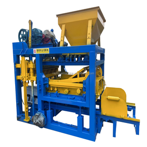 アフリカ高速販売自動QT4-25レンガ成形機中空ブロック製造機PLCポンプ付き - Product Image 3