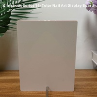 Nuancier portable de 16 couleurs pour nail art, présentoir de couleurs pour ongles en acrylique, carte de couleurs pour salon de manucure