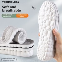 Semelles de sport 4D Cloud Technology pour chaussures, semelle en PU, douces, respirantes, amortissantes, pour la course à pied, soins orthopédiques
