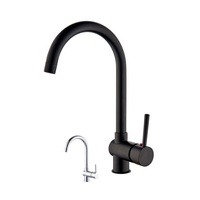 Keran Dapur Modern Mewah Terlaris Warna Hitam Matte dengan Inti Keramik Kuningan, Bergaya Klasik, Garansi 3 Tahun, Pemasangan di Atas Meja, Tuas Tunggal