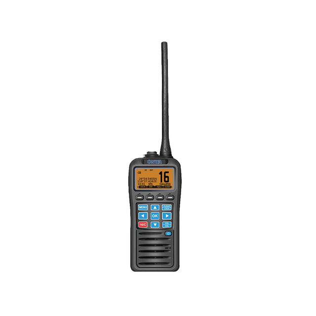 ONWA KV-38 VHF Handheld Marine Radio Rechargeable Built-in GPS DSC IPX7 Waterproof Marine Transceiver