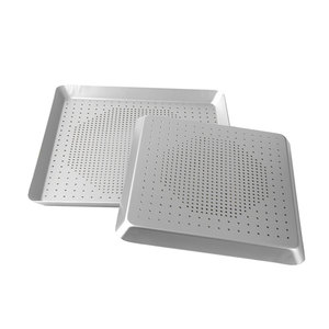 Quảng trường bánh Pizza Pan với lỗ 8''10''12''13''15''inch nhôm không dính bánh pizza Pan nắp đục Tấm nướng cho lò - Product Image 4
