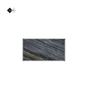 Huashow Marmo Engineering lastre di Marmo di legno nero pannelli di parete per pavimenti in Marmo piastrelle per esterni
