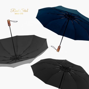 <span class=keywords><strong>Parapluie</strong></span> pliant automatique de <span class=keywords><strong>luxe</strong></span> pour <span class=keywords><strong>homme</strong></span>, marque Real Star, manche en bois de haute qualité, personnalisable - Product Image 5
