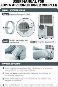 <span class=keywords><strong>Adaptateur</strong></span> <span class=keywords><strong>de</strong></span> <span class=keywords><strong>fenêtre</strong></span> <span class=keywords><strong>portable</strong></span> en plastique ABS écologique gris <span class=keywords><strong>de</strong></span> 5,9 pouces, épaisseur 1,5 mm, connecteur <span class=keywords><strong>de</strong></span> tuyau <span class=keywords><strong>pour</strong></span> climatisation manuelle domestique - Product Image 4